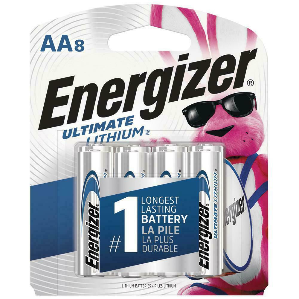 Energizer Ultimate Lithium AA 1.5V Batteries (8-Pack) from Columbia Safety